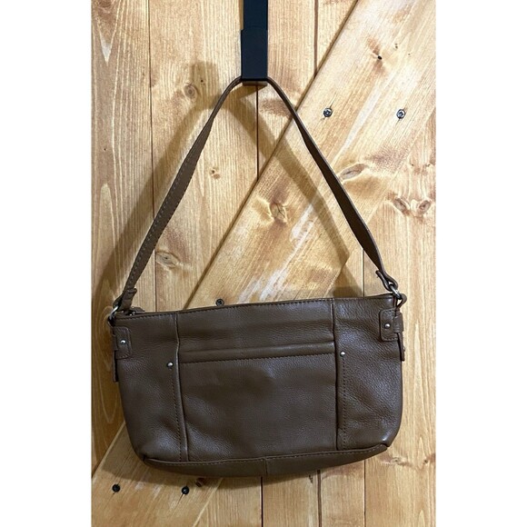Stone Mountain Leather Shoulder Bag Purse Small Brown - Picture 2 of 10